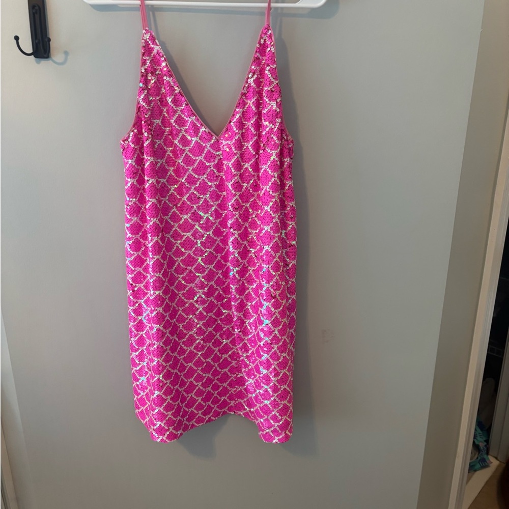 Buddy Love Vibrant Pink Sequin Dress